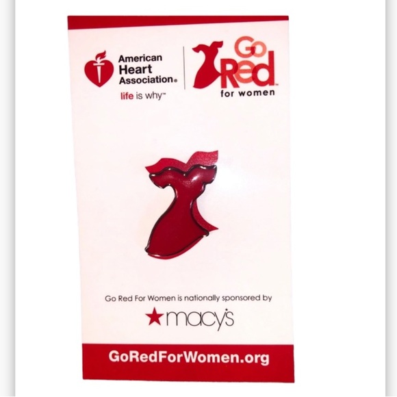 GO RED FOR WOMEN PIN - Picture 1 of 6